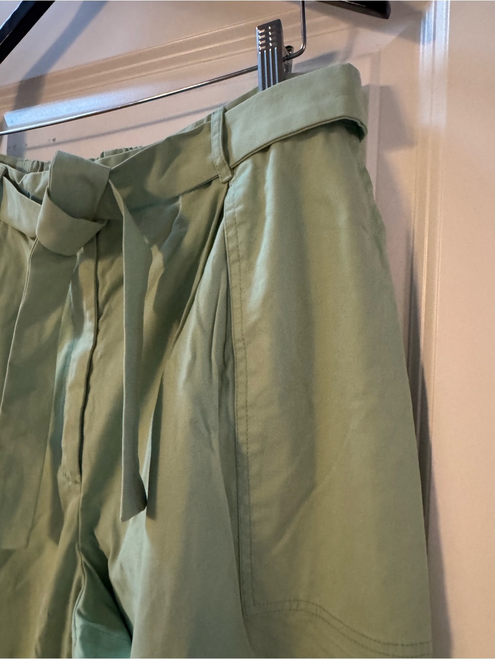 The Drop x @Jalisaevaughn Collab Green Ankle Tie Wide Leg Balloon Pants XL NWT - Picture 9 of 10